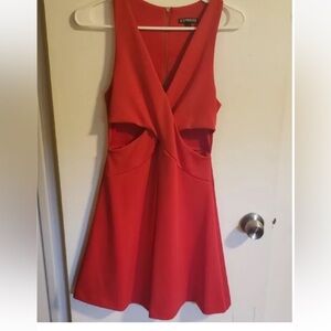 Red Sleeveless Dress Express Sexy Valentines Dress